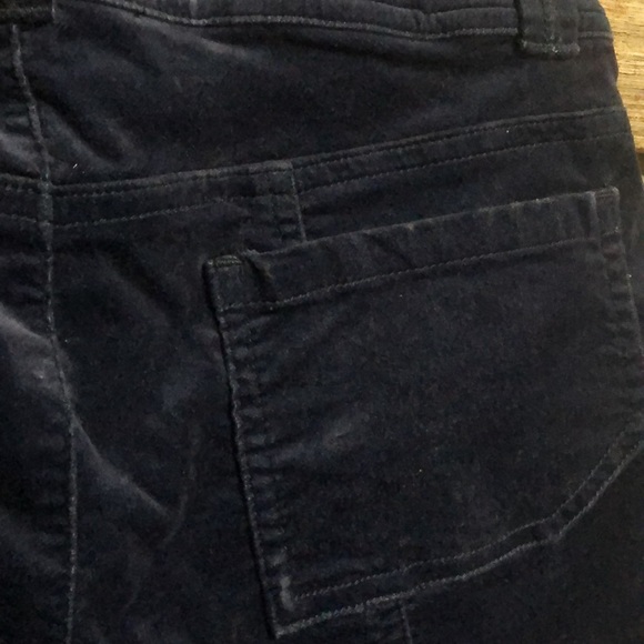 Blue velour wide leg pant - Picture 7 of 14